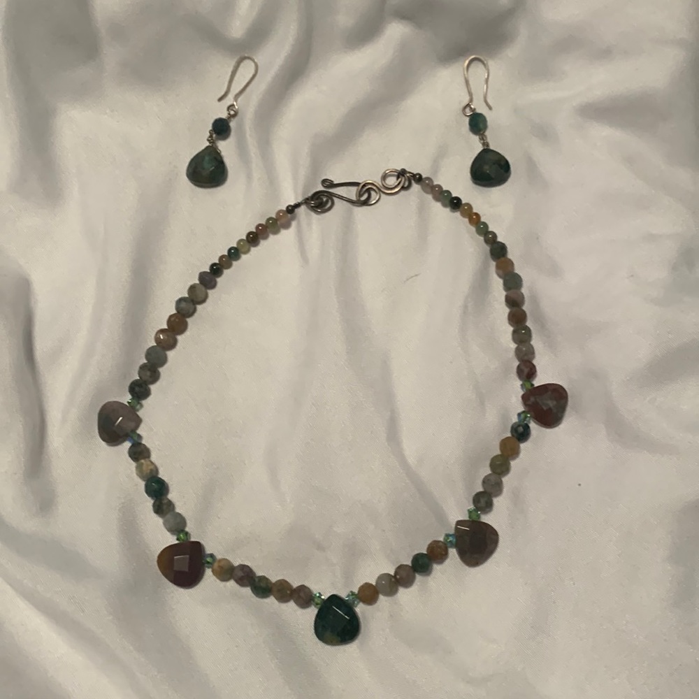 Necklace and earrings